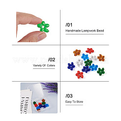 12шт 6 цвета стеклянные бусины GGLA-TA0002-02