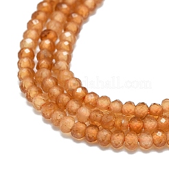 Гранат природный бисер нитей G-G106-A38-01