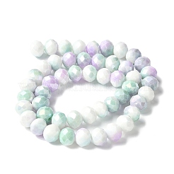 Стеклянные бусины с гальваническим покрытием  LAMP-S068-11C