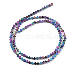 Fili di perline di ematite sintetica non magnetica elettrolitica&nbsp;G-J211-A05-01