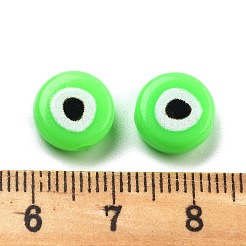 Непрозрачные печатные бусы акриловые OACR-G038-04B