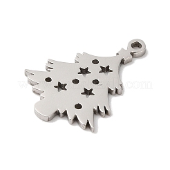 Не тускнеющий 5 шт. рождественские подвески из нержавеющей стали 201&nbsp;STAS-Z068-01P-01