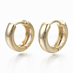 Латунные английском замке Серьги-кольца KK-S348-512-NF