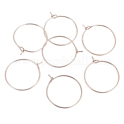 Ionenplattierung (IP) 316L chirurgischer Edelstahl Creolen-BeZubehör&nbsp;STAS-G130-03RG-21MM
