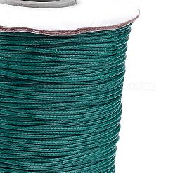 韓国のワックスポリエステルコード  ティール  1mm  約85ヤード/ロール&nbsp;YC1.0MM-A144