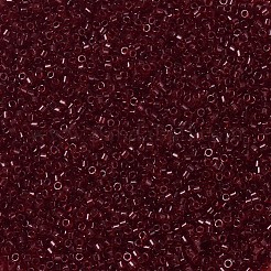 MIYUKIデリカビーズ  シリンダー  日本製シードビーズ  11/0  （db1102)トランスペアレントダーククランベリー  1.3x1.6mm  穴：0.8mm  約2000個/10g&nbsp;X-SEED-J020-DB1102