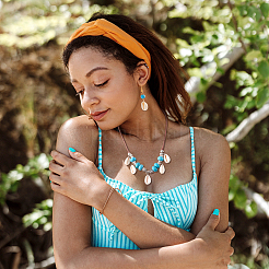 Бусины из натуральных раковин каури BSHE-TA0001-01