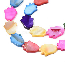 Нити бусин из натуральных пресноводных ракушек SHEL-S278-04-B02