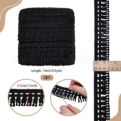 Ruban de dentelle à pampilles en polyester&nbsp;OCOR-WH0105-196B