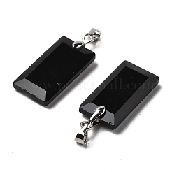 Ограненные подвески из натурального обсидиана&nbsp;G-U031-04P-02