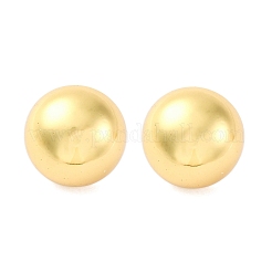 半円形 304 ステンレススチール スタッド イヤリング  ゴールドカラー  20mm&nbsp;EJEW-A125-80F-G