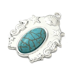 Окрашенные синтетические бирюзовые подвески&nbsp;LS-STAS-G374-05S-13