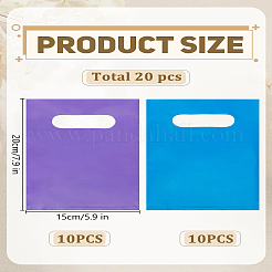 20 шт. 2-цветные полиэтиленовые пакеты для упаковки с ручкой-штампом&nbsp;ABAG-LP0001-57