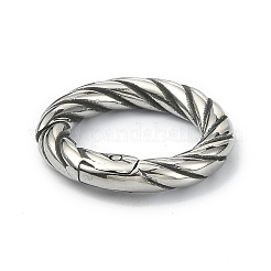 Кольца пружинные затворные из хирургической нержавеющей стали 316 тибетского стиля STAS-E191-04AS-01