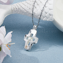 925 pendentifs cage à perles vides en argent sterling&nbsp;STER-WH0005-63