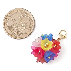 Украшение из акрила в виде цветка гортензии&nbsp;HJEW-TA00294