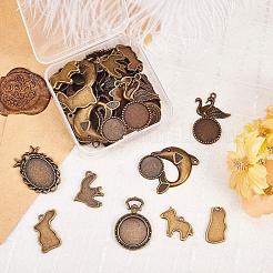 Сеттинги для кулона(кабошонов)&nbsp;PALLOY-OC0001-42