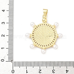 Латунные микропаве прозрачные подвески с фианитом KK-B141-23G