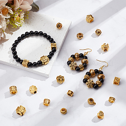 96 шт. 16 вида бусин в тибетском стиле в европейском стиле DIY-NB0012-43B