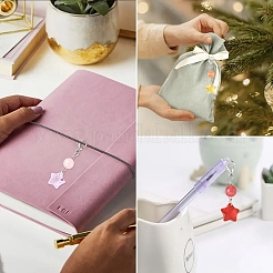 7 шт. 7-х цветная стеклянная звезда круглая подвеска украшение&nbsp;HJEW-YW00103