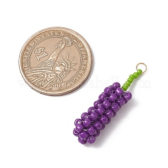 Подвески из стеклянных бусин шелковицы&nbsp;PALLOY-MZ00749-01