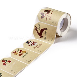 Pegatinas de rollo de polígono con temas navideños&nbsp;DIY-B045-07