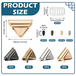 4 сумка 4 цвета цинковый сплав поворотный замок застежка для сумки кошелек защелка PURS-TA0001-03