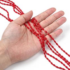 Непрозрачное стекло бисер нитей GLAA-P001-03A-08