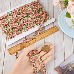 10 Yards Blumen-Polyester-Besatzband&nbsp;OCOR-GF0003-07C