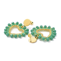 Серьги из нержавеющей стали 304 с вакуумным покрытием PVD STAS-D058-05G