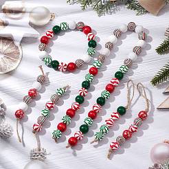 Подвеска из деревянных бусин HJEW-JM02270