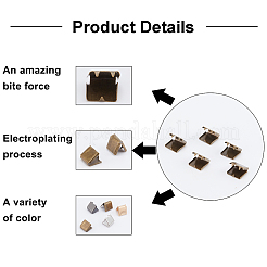 80 шт. 4-х цветные латунные ленточные обжимные наконечники KK-PH0001-74