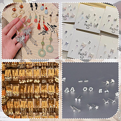 Демонстрация сережек из искусственной кожи и железа&nbsp;LS-EDIS-WH20002-07B