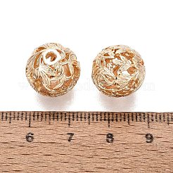 Perles filigranées en laiton&nbsp;KK-ZX026-12G