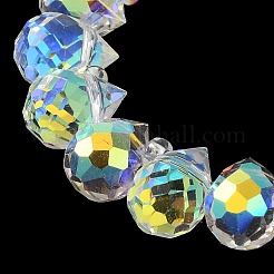 Стеклянные бусины с гальваническим покрытием &nbsp;EGLA-D030-17T