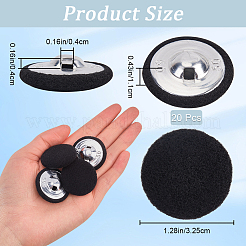 20шт утюг с тканевыми пуговицами BUTT-GF0003-76B