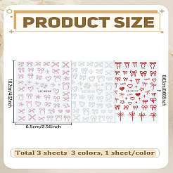 3 лист 3-х цветных пластиковых наклеек для дизайна ногтей&nbsp;MRMJ-LP0002-09