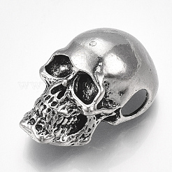 Сплавочные овальные бусины тибетского стиля  PALLOY-S178-34