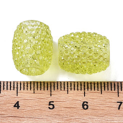Transparente europäische geleefarbene Harzperlen&nbsp;RESI-B025-01A-04