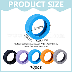 18шт силиконовый чехол для защиты колес багажа&nbsp;FIND-OC0013-86B