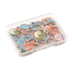 40 шт. 10 стиля подвески из сплава морских животных с эмалью ENAM-FS0003-31