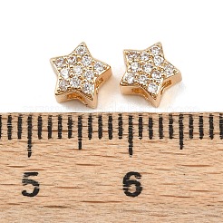 Латунные микропаве прозрачные многонитевые звенья из циркония KK-K407-43G