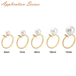 Латунные микропрозрачные кубические циркониевые манжеты для пальцев&nbsp;X-KK-T056-52G-NF