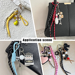 12 pendentif décoratif en nylon de 12 couleurs pour ornements de sac&nbsp;AJEW-SC0031-93