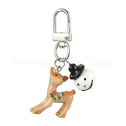 Подвески из смолы в виде пятнистого оленя на рождественскую тематику&nbsp;HJEW-JM04061