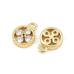 Latón micro pavimenta claro cubic zirconia encantos&nbsp;CU-CBAD306-04G