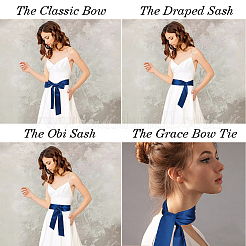 2 шт. двухцветная атласная лента для обертывания вокруг цепочных ремней AJEW-CP0009-47