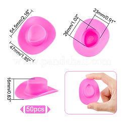 Пластиковая кукольная шляпа DIY-GL0003-98