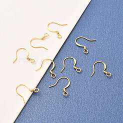 Латунные крючки для сережек&nbsp;KK-F824-015A-G