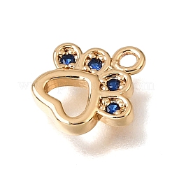 Breloques en laiton avec zircone cubique de micro pave&nbsp;CU-K001-03G-02